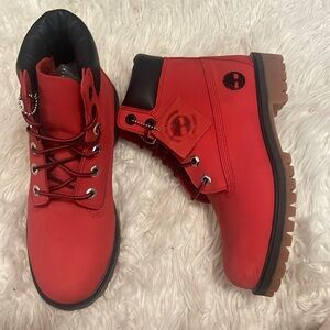 TIMBERLAND RED BOOTS